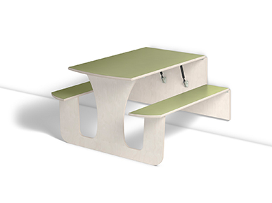 Henke bänk & fällbord