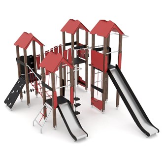 WOODEN WD multilek M, HPL-plattformar ytmontering