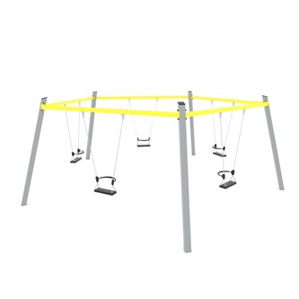 SWING ST gungställning (inkl 5 gungsitsar med bygel)
