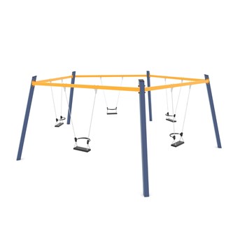 SWING ST gungställning (inkl 5 gungsitsar med bygel)