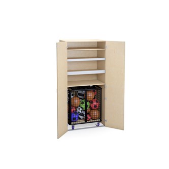 Norden sportskåp B100xD60xH210 björk