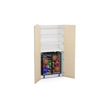 Norden sportskåp B100xD60xH210 vit