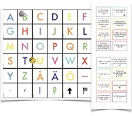 Matta med bokstäver till Blue-Bot/Bee-Bot för skola