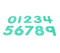 Siffror i silikon gröna