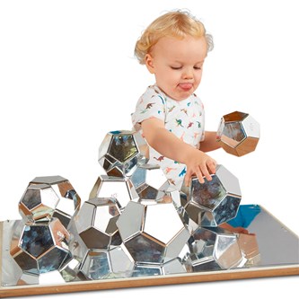 Tolvsidiga spegelklossar, 12 delar