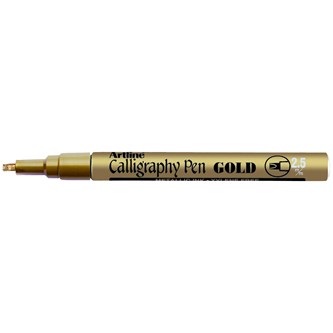Kalligrafipenna guld