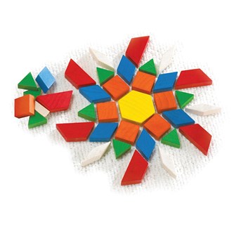 Mönsterbitar i trä 250-pack