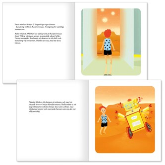 Rulle och Raketen, paket med bok och kortspel