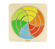 Inlärningsplatta regnbågscirkel