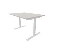 Skrivbord Chat FSC BX 100x80 cm, vitt stativ