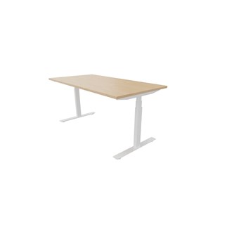 Skrivbord Chat FSC BX 160x80 cm, vitt stativ