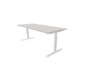 Skrivbord Chat FSC BX 200x80 cm, vitt stativ