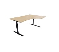 Skrivbord Work höger 160x120 cm E-motion svart stativ