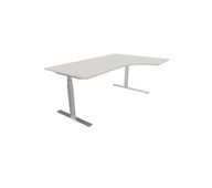 Skrivbord Chat FSC BX höger 180x120 cm, silver stativ