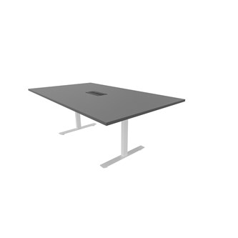Konferensbord Talk 200x120x72 cm T-stativ vitt