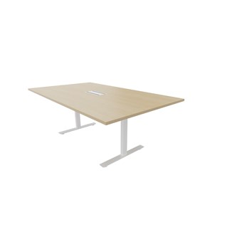 Konferensbord Talk 200x120x72 cm T-stativ vitt
