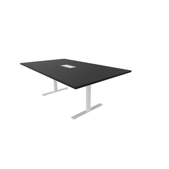 Konferensbord Talk 200x120x72 cm T-stativ vitt