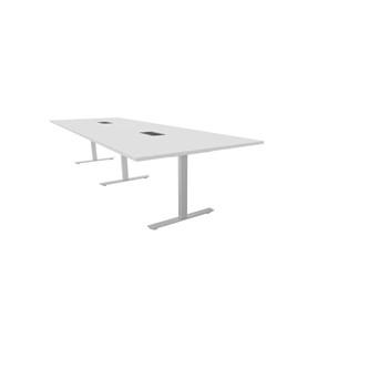 Konferensbord Talk 270x120x72 cm T-stativ silver