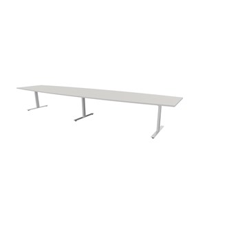 Konferensbord Talk 490x90/120x72 cm Ellips T-stativ silver
