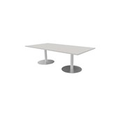 Konferensbord Talk 240x120x74 cm pelarstativ silver