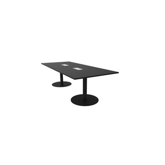 Konferensbord Talk 270x120x74 cm pelarstativ svart