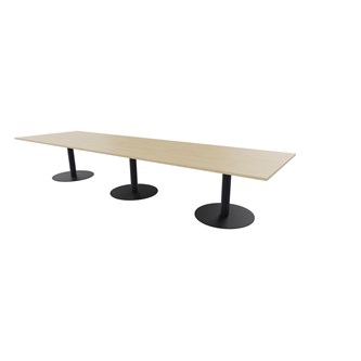 Konferensbord Talk 420x120x74 cm pelarstativ svart