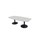 Konferensbord Talk 240x90/120x74 cm Ellips pelarstativ svart