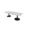 Konferensbord Talk 240x90/120x74 cm Ellips pelarstativ svart