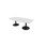 Konferensbord Talk 240x90/120x74 cm Ellips pelarstativ svart