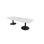 Konferensbord Talk 240x90/120x74 cm Ellips pelarstativ svart
