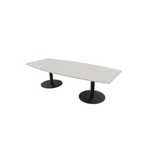 Konferensbord Talk 270x90/120x74 cm Ellips pelarstativ svart