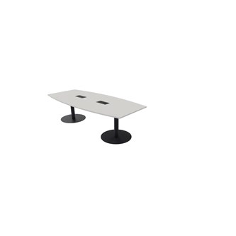 Konferensbord Talk 270x90/120x74 cm Ellips pelarstativ svart