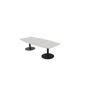 Konferensbord Talk 270x90/120x74 cm Ellips pelarstativ svart