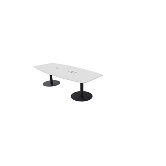 Konferensbord Talk 270x90/120x74 cm Ellips pelarstativ svart