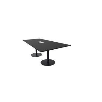 Konferensbord Talk 210x90/120x74 cm Video pelarstativ svart