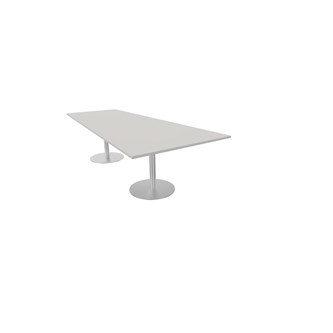 Konferensbord Talk 270x90/120x74 cm Video pelarstativ silver