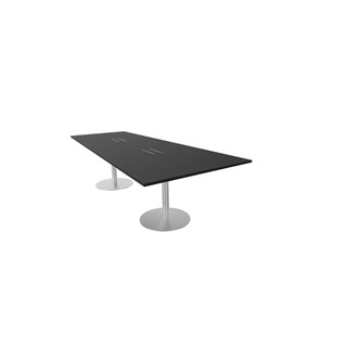 Konferensbord Talk 270x90/120x74 cm Video pelarstativ silver