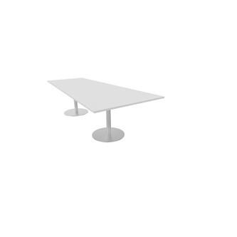 Konferensbord Talk 270x90/120x74 cm Video pelarstativ silver