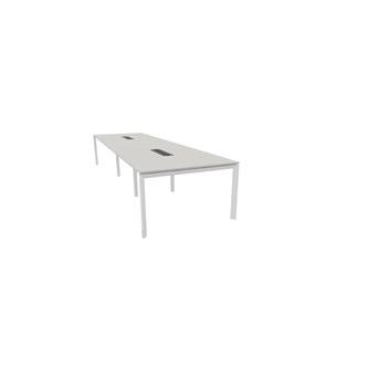 Konferensbord Talk 420x120x76 cm SQB-stativ vitt