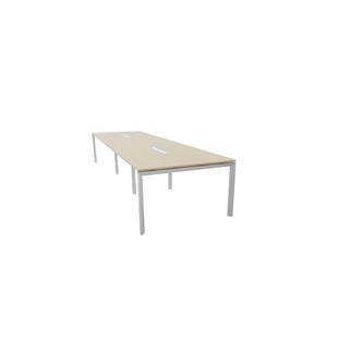 Konferensbord Talk 420x120x76 cm SQB-stativ silver