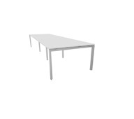 Konferensbord Talk 420x120x76 cm SQB-stativ silver