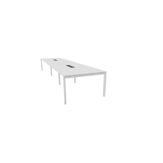 Konferensbord Talk 490x120x76 cm SQB-stativ vitt