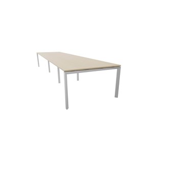 Konferensbord Talk 490x120x76 cm SQB-stativ silver