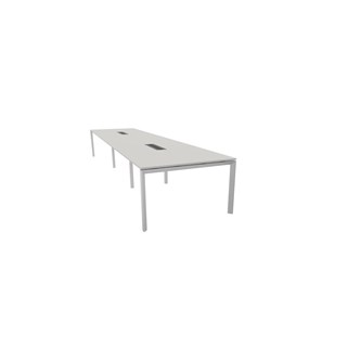 Konferensbord Talk 490x120x76 cm SQB-stativ silver