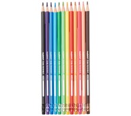 Färgpennor med radertopp, 12-pack