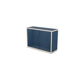 Fixa display 2:1 vägghängd med skjutdörrar i plexi D20