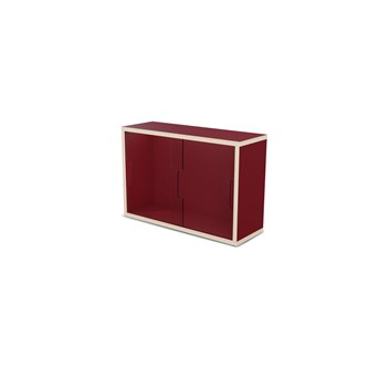 Fixa display 2:1 vägghängd med skjutdörrar i plexi D20