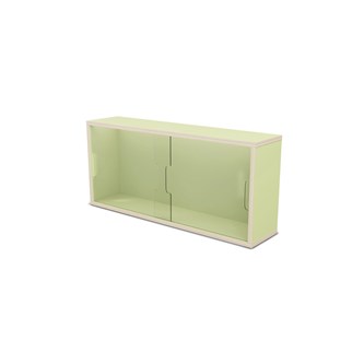 Fixa display 3:1 vägghängd med skjutdörrar i plexi D20