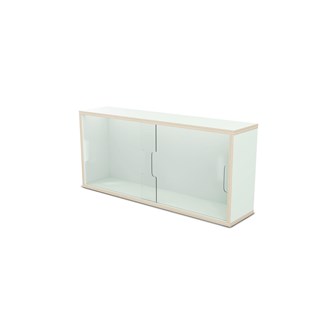 Fixa display 3:1 vägghängd med skjutdörrar i plexi D20