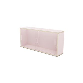 Fixa display 3:1 vägghängd med skjutdörrar i plexi D20